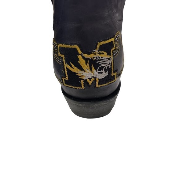NCAA Missouri Tigers Men\'s Board Room Style Boots NWT Embroidered Men\'s Sz 10.5D